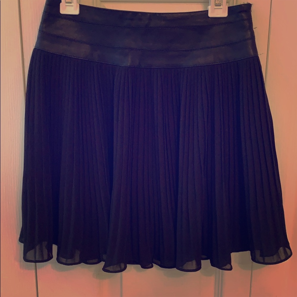 BUTTERFLIES & ZEBRAS pleated flouncy skirt